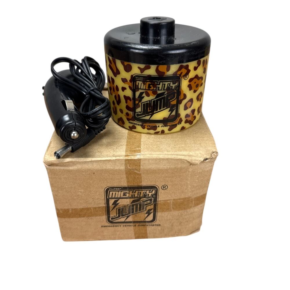 Viatek Mighty Jump Portable Car Jump Starter Leopard Cheetah Print Y2K Aesthetic